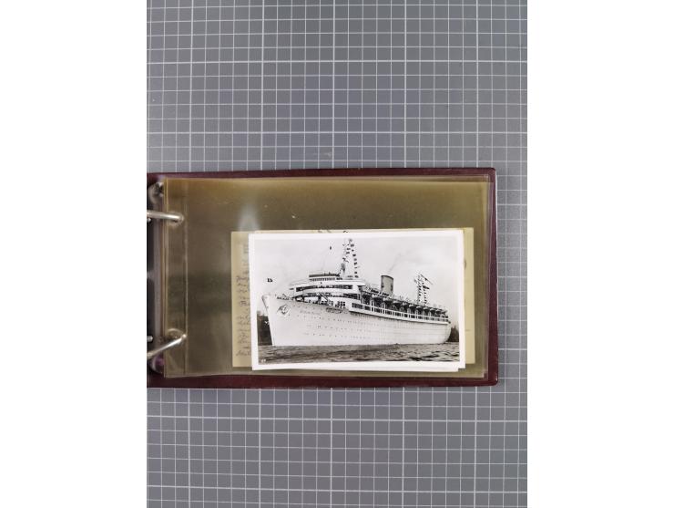 1934/39, Sammlung “Kraft durch Freude” mit ca. 240 Briefen, Karten und GSK inkl. Stempel des "LLOYD BREMEN", dazu Fotos, Schi