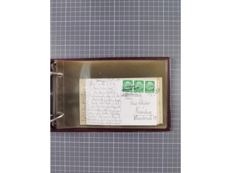 1934/39, Sammlung “Kraft durch Freude” mit ca. 240 Briefen, Karten und GSK inkl. Stempel des "LLOYD BREMEN", dazu Fotos, Schi
