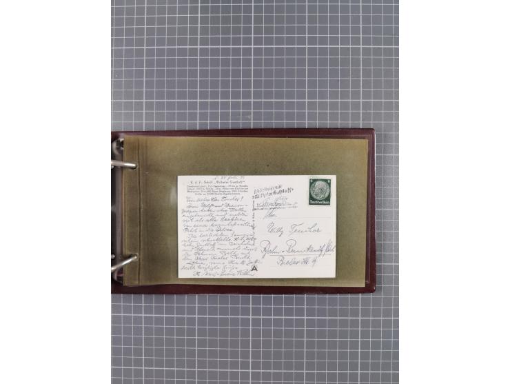 1934/39, Sammlung “Kraft durch Freude” mit ca. 240 Briefen, Karten und GSK inkl. Stempel des "LLOYD BREMEN", dazu Fotos, Schi