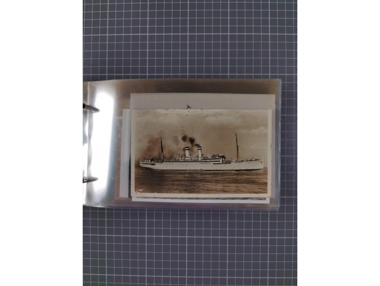 1934/39, Sammlung “Kraft durch Freude” mit ca. 240 Briefen, Karten und GSK inkl. Stempel des "LLOYD BREMEN", dazu Fotos, Schi