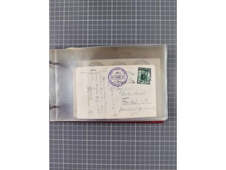 1934/39, Sammlung “Kraft durch Freude” mit ca. 240 Briefen, Karten und GSK inkl. Stempel des "LLOYD BREMEN", dazu Fotos, Schi