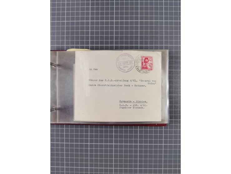 1934/39, Sammlung “Kraft durch Freude” mit ca. 240 Briefen, Karten und GSK inkl. Stempel des "LLOYD BREMEN", dazu Fotos, Schi