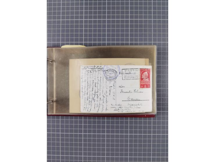 1934/39, Sammlung “Kraft durch Freude” mit ca. 240 Briefen, Karten und GSK inkl. Stempel des "LLOYD BREMEN", dazu Fotos, Schi