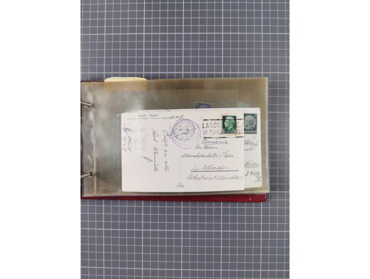 1934/39, Sammlung “Kraft durch Freude” mit ca. 240 Briefen, Karten und GSK inkl. Stempel des "LLOYD BREMEN", dazu Fotos, Schi