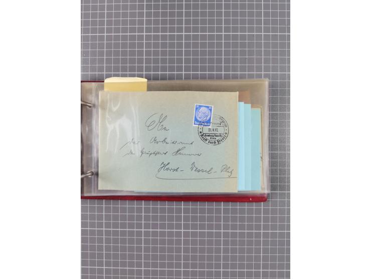 1934/39, Sammlung “Kraft durch Freude” mit ca. 240 Briefen, Karten und GSK inkl. Stempel des "LLOYD BREMEN", dazu Fotos, Schi