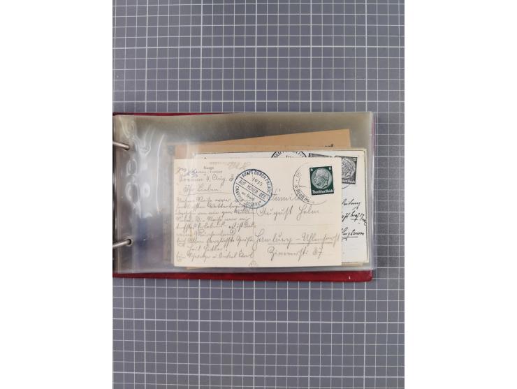 1934/39, Sammlung “Kraft durch Freude” mit ca. 240 Briefen, Karten und GSK inkl. Stempel des "LLOYD BREMEN", dazu Fotos, Schi