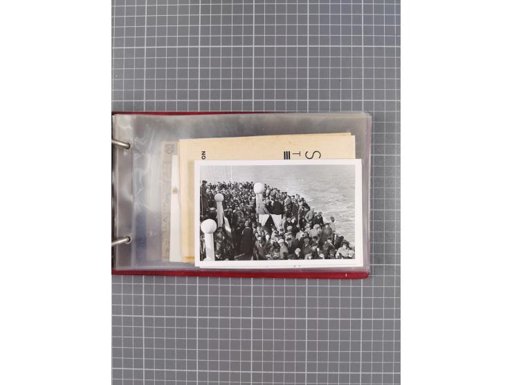 1934/39, Sammlung “Kraft durch Freude” mit ca. 240 Briefen, Karten und GSK inkl. Stempel des "LLOYD BREMEN", dazu Fotos, Schi