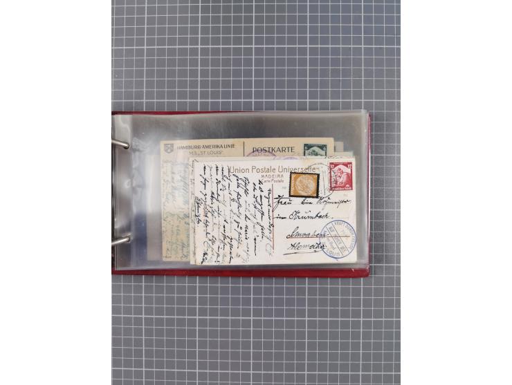1934/39, Sammlung “Kraft durch Freude” mit ca. 240 Briefen, Karten und GSK inkl. Stempel des "LLOYD BREMEN", dazu Fotos, Schi