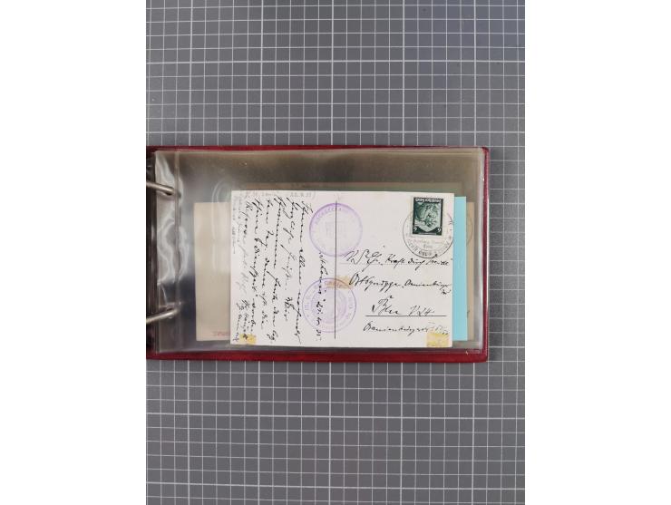 1934/39, Sammlung “Kraft durch Freude” mit ca. 240 Briefen, Karten und GSK inkl. Stempel des "LLOYD BREMEN", dazu Fotos, Schi