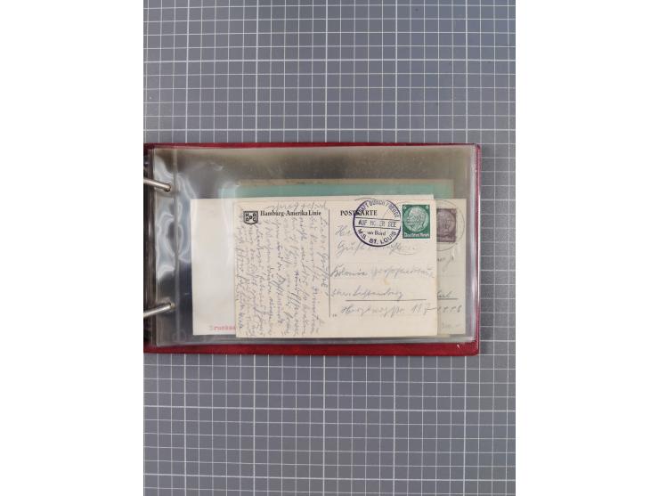 1934/39, Sammlung “Kraft durch Freude” mit ca. 240 Briefen, Karten und GSK inkl. Stempel des "LLOYD BREMEN", dazu Fotos, Schi