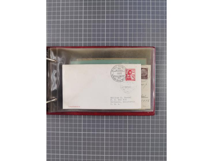 1934/39, Sammlung “Kraft durch Freude” mit ca. 240 Briefen, Karten und GSK inkl. Stempel des "LLOYD BREMEN", dazu Fotos, Schi