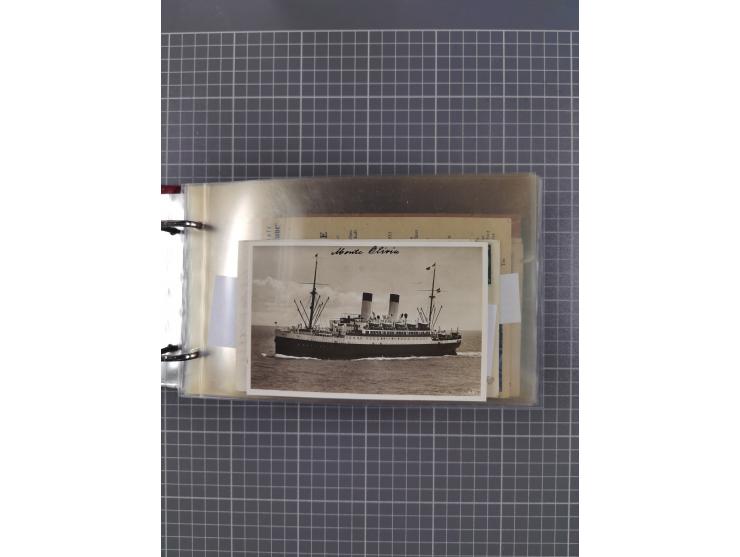 1934/39, Sammlung “Kraft durch Freude” mit ca. 240 Briefen, Karten und GSK inkl. Stempel des "LLOYD BREMEN", dazu Fotos, Schi