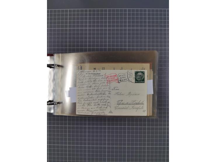 1934/39, Sammlung “Kraft durch Freude” mit ca. 240 Briefen, Karten und GSK inkl. Stempel des "LLOYD BREMEN", dazu Fotos, Schi