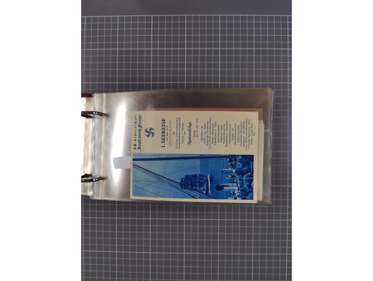 1934/39, Sammlung “Kraft durch Freude” mit ca. 240 Briefen, Karten und GSK inkl. Stempel des "LLOYD BREMEN", dazu Fotos, Schi