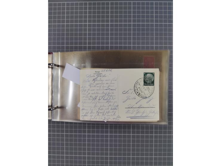 1934/39, Sammlung “Kraft durch Freude” mit ca. 240 Briefen, Karten und GSK inkl. Stempel des "LLOYD BREMEN", dazu Fotos, Schi