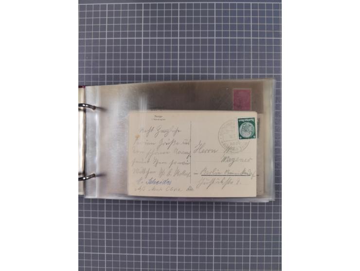 1934/39, Sammlung “Kraft durch Freude” mit ca. 240 Briefen, Karten und GSK inkl. Stempel des "LLOYD BREMEN", dazu Fotos, Schi