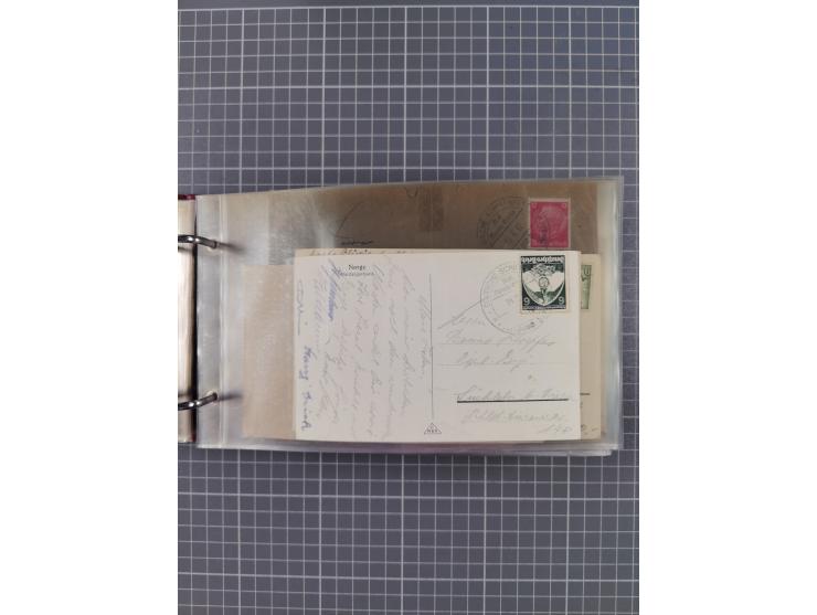 1934/39, Sammlung “Kraft durch Freude” mit ca. 240 Briefen, Karten und GSK inkl. Stempel des "LLOYD BREMEN", dazu Fotos, Schi