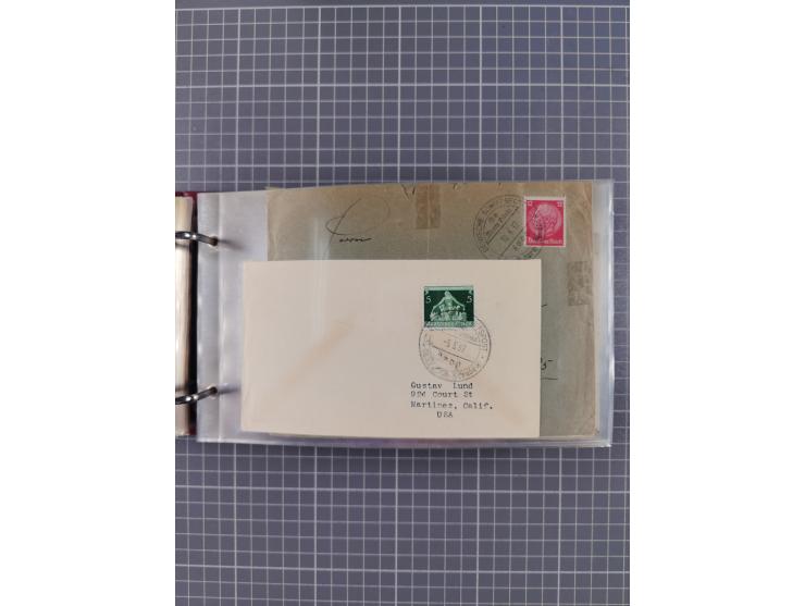 1934/39, Sammlung “Kraft durch Freude” mit ca. 240 Briefen, Karten und GSK inkl. Stempel des "LLOYD BREMEN", dazu Fotos, Schi