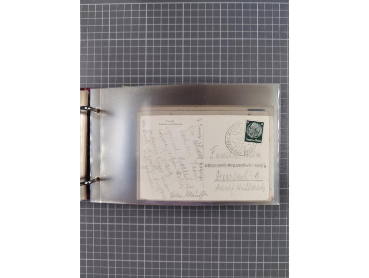 1934/39, Sammlung “Kraft durch Freude” mit ca. 240 Briefen, Karten und GSK inkl. Stempel des "LLOYD BREMEN", dazu Fotos, Schi