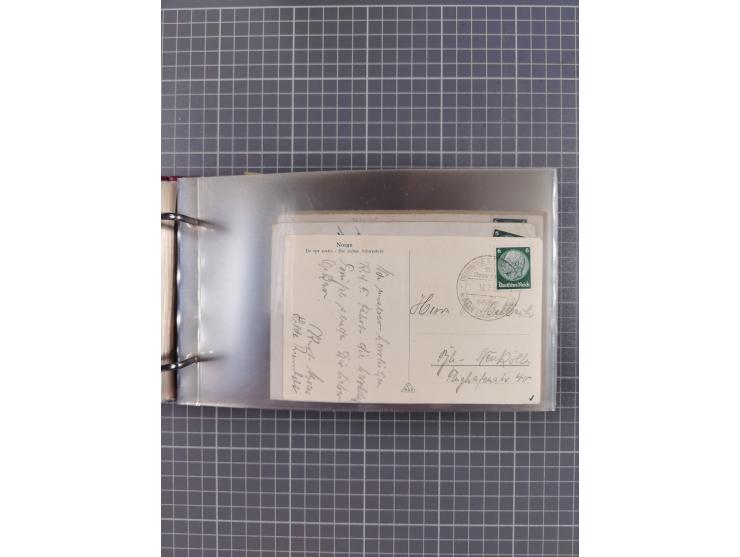 1934/39, Sammlung “Kraft durch Freude” mit ca. 240 Briefen, Karten und GSK inkl. Stempel des "LLOYD BREMEN", dazu Fotos, Schi