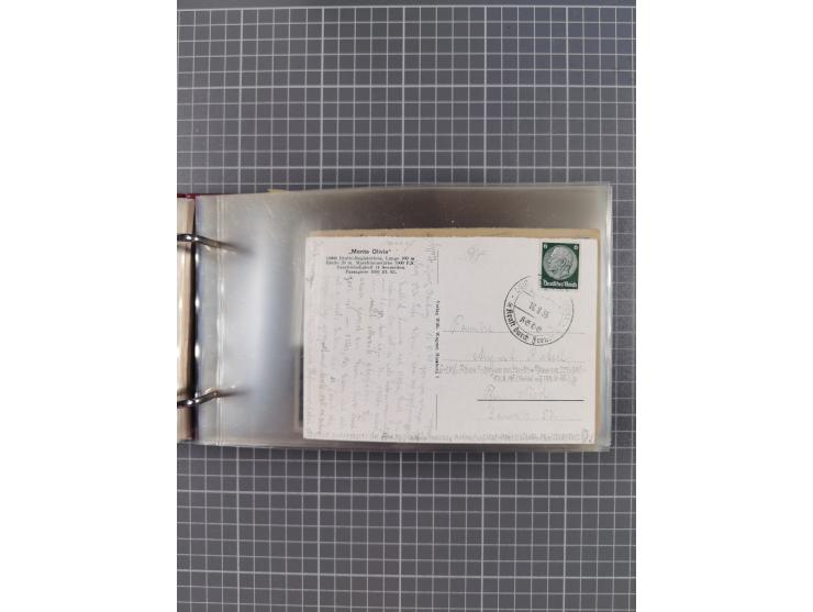 1934/39, Sammlung “Kraft durch Freude” mit ca. 240 Briefen, Karten und GSK inkl. Stempel des "LLOYD BREMEN", dazu Fotos, Schi