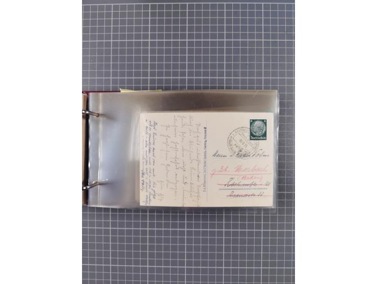 1934/39, Sammlung “Kraft durch Freude” mit ca. 240 Briefen, Karten und GSK inkl. Stempel des "LLOYD BREMEN", dazu Fotos, Schi