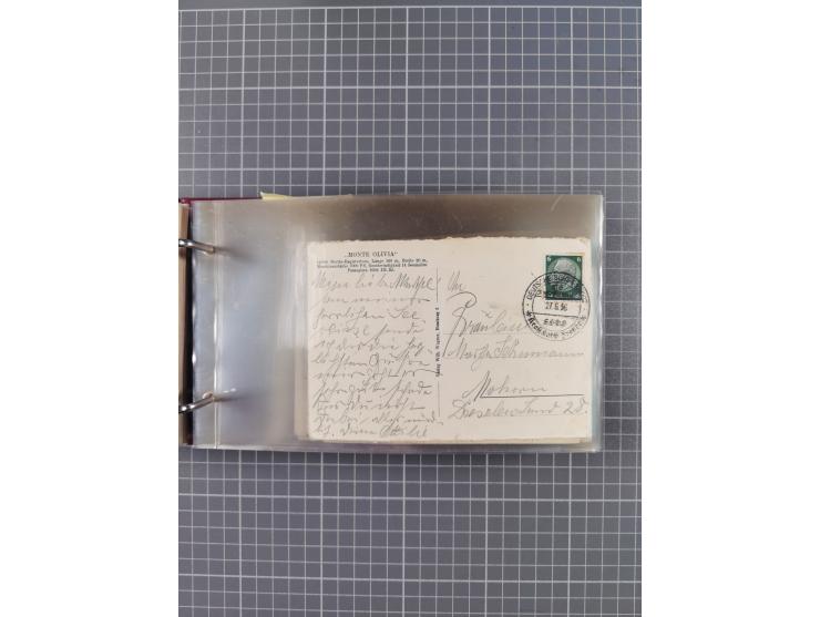 1934/39, Sammlung “Kraft durch Freude” mit ca. 240 Briefen, Karten und GSK inkl. Stempel des "LLOYD BREMEN", dazu Fotos, Schi