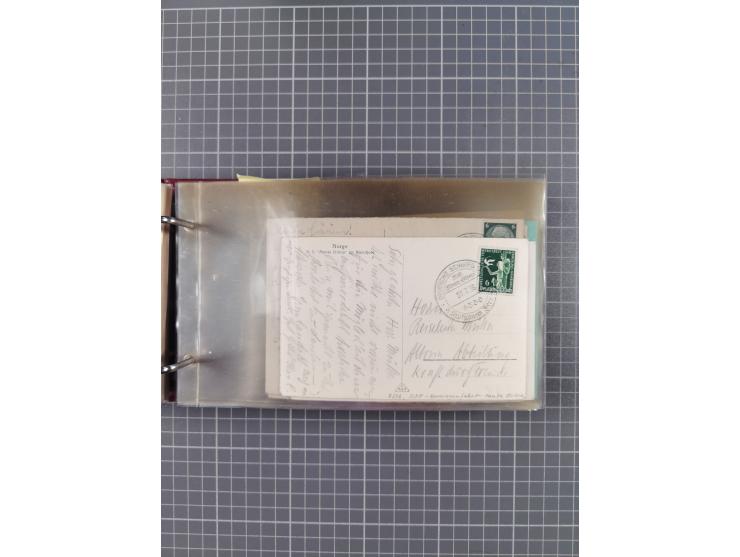 1934/39, Sammlung “Kraft durch Freude” mit ca. 240 Briefen, Karten und GSK inkl. Stempel des "LLOYD BREMEN", dazu Fotos, Schi
