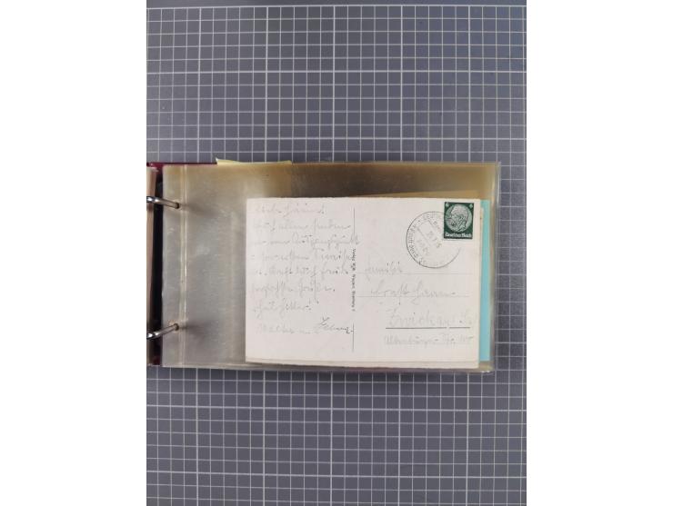 1934/39, Sammlung “Kraft durch Freude” mit ca. 240 Briefen, Karten und GSK inkl. Stempel des "LLOYD BREMEN", dazu Fotos, Schi