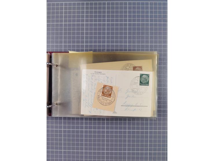 1934/39, Sammlung “Kraft durch Freude” mit ca. 240 Briefen, Karten und GSK inkl. Stempel des "LLOYD BREMEN", dazu Fotos, Schi