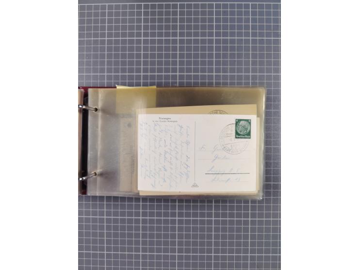 1934/39, Sammlung “Kraft durch Freude” mit ca. 240 Briefen, Karten und GSK inkl. Stempel des "LLOYD BREMEN", dazu Fotos, Schi