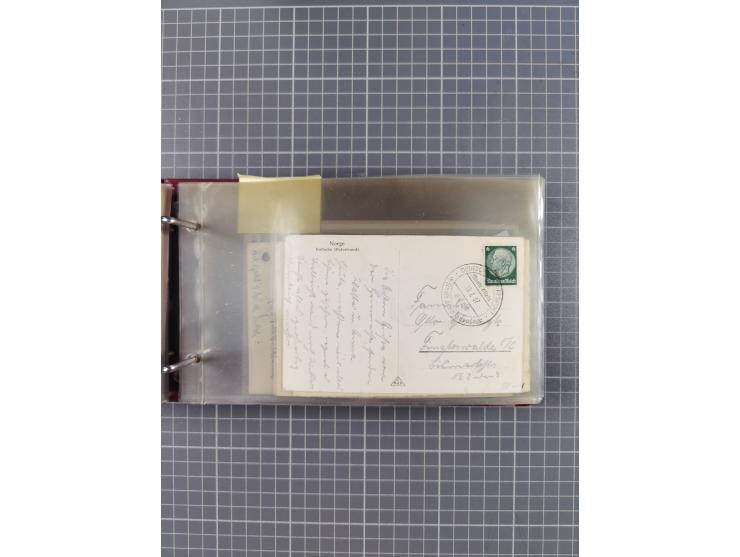1934/39, Sammlung “Kraft durch Freude” mit ca. 240 Briefen, Karten und GSK inkl. Stempel des "LLOYD BREMEN", dazu Fotos, Schi