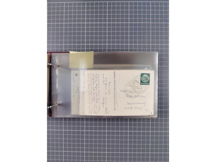 1934/39, Sammlung “Kraft durch Freude” mit ca. 240 Briefen, Karten und GSK inkl. Stempel des "LLOYD BREMEN", dazu Fotos, Schi