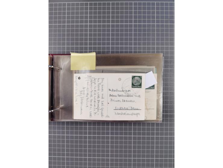 1934/39, Sammlung “Kraft durch Freude” mit ca. 240 Briefen, Karten und GSK inkl. Stempel des "LLOYD BREMEN", dazu Fotos, Schi