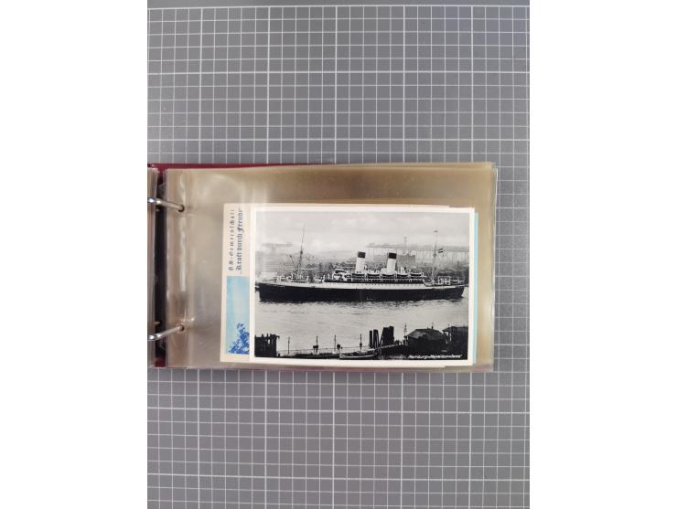 1934/39, Sammlung “Kraft durch Freude” mit ca. 240 Briefen, Karten und GSK inkl. Stempel des "LLOYD BREMEN", dazu Fotos, Schi