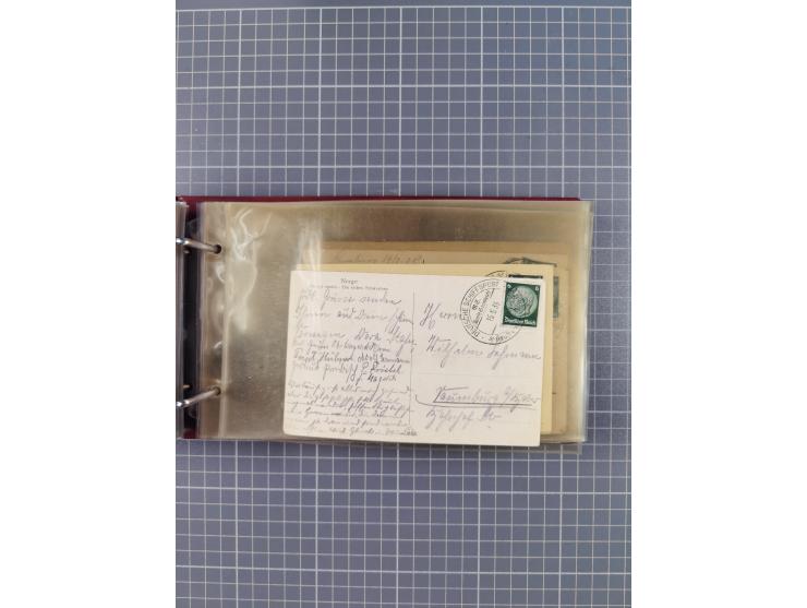 1934/39, Sammlung “Kraft durch Freude” mit ca. 240 Briefen, Karten und GSK inkl. Stempel des "LLOYD BREMEN", dazu Fotos, Schi