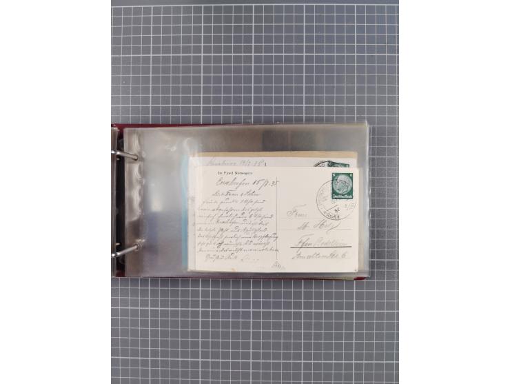 1934/39, Sammlung “Kraft durch Freude” mit ca. 240 Briefen, Karten und GSK inkl. Stempel des "LLOYD BREMEN", dazu Fotos, Schi