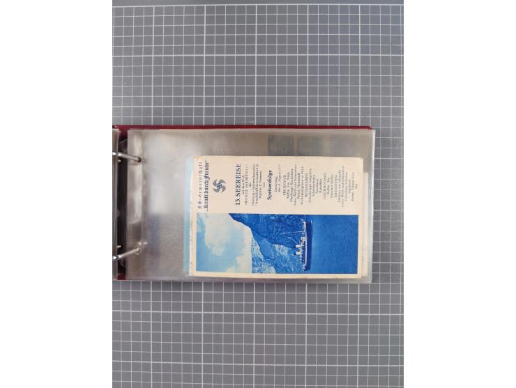 1934/39, Sammlung “Kraft durch Freude” mit ca. 240 Briefen, Karten und GSK inkl. Stempel des "LLOYD BREMEN", dazu Fotos, Schi