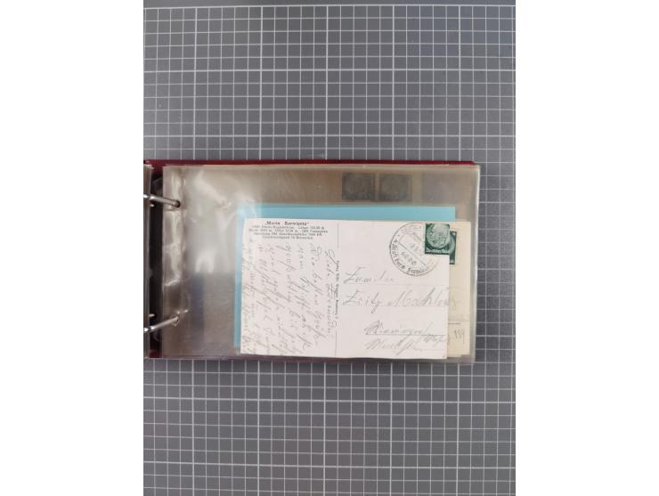 1934/39, Sammlung “Kraft durch Freude” mit ca. 240 Briefen, Karten und GSK inkl. Stempel des "LLOYD BREMEN", dazu Fotos, Schi