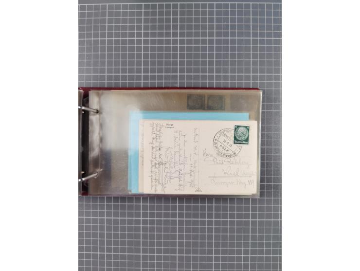1934/39, Sammlung “Kraft durch Freude” mit ca. 240 Briefen, Karten und GSK inkl. Stempel des "LLOYD BREMEN", dazu Fotos, Schi
