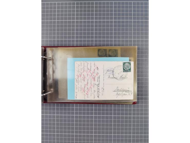 1934/39, Sammlung “Kraft durch Freude” mit ca. 240 Briefen, Karten und GSK inkl. Stempel des "LLOYD BREMEN", dazu Fotos, Schi