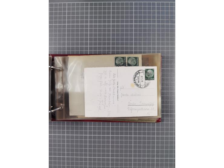 1934/39, Sammlung “Kraft durch Freude” mit ca. 240 Briefen, Karten und GSK inkl. Stempel des "LLOYD BREMEN", dazu Fotos, Schi