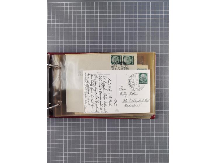 1934/39, Sammlung “Kraft durch Freude” mit ca. 240 Briefen, Karten und GSK inkl. Stempel des "LLOYD BREMEN", dazu Fotos, Schi