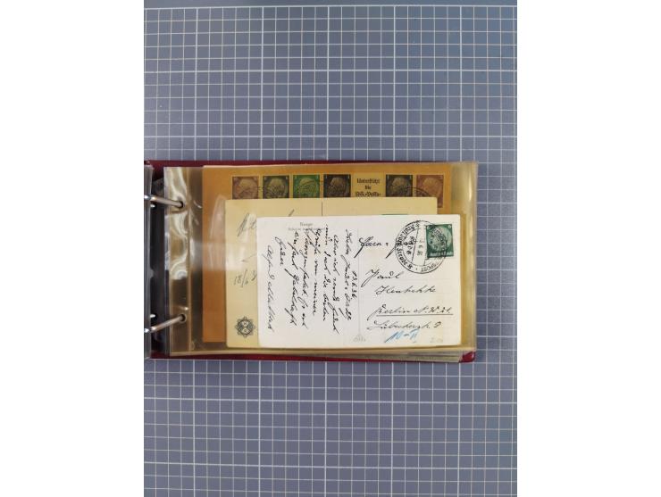 1934/39, Sammlung “Kraft durch Freude” mit ca. 240 Briefen, Karten und GSK inkl. Stempel des "LLOYD BREMEN", dazu Fotos, Schi