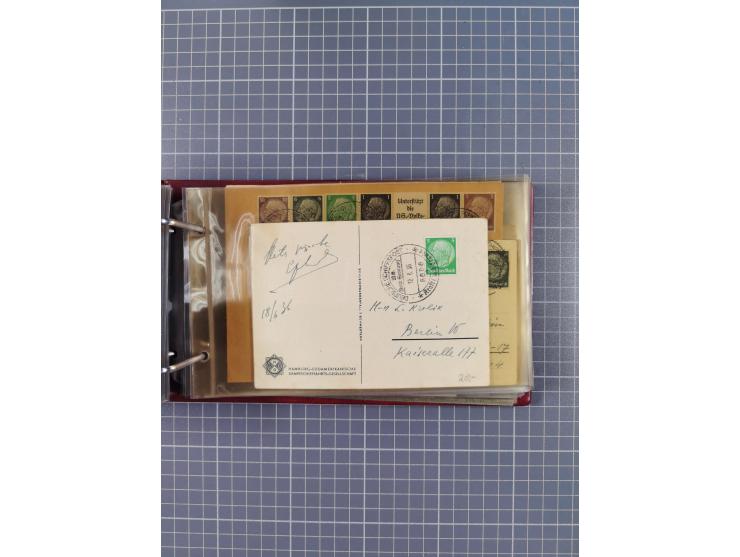 1934/39, Sammlung “Kraft durch Freude” mit ca. 240 Briefen, Karten und GSK inkl. Stempel des "LLOYD BREMEN", dazu Fotos, Schi