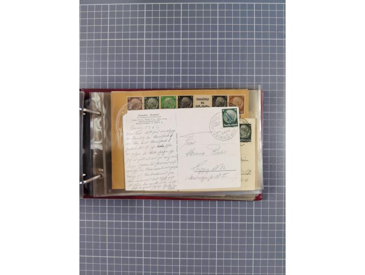 1934/39, Sammlung “Kraft durch Freude” mit ca. 240 Briefen, Karten und GSK inkl. Stempel des "LLOYD BREMEN", dazu Fotos, Schi