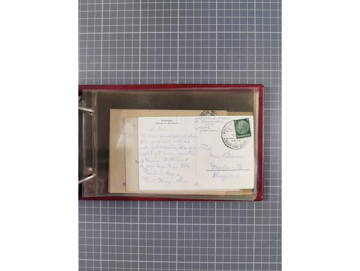 1934/39, Sammlung “Kraft durch Freude” mit ca. 240 Briefen, Karten und GSK inkl. Stempel des "LLOYD BREMEN", dazu Fotos, Schi