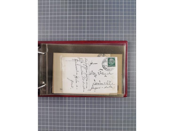 1934/39, Sammlung “Kraft durch Freude” mit ca. 240 Briefen, Karten und GSK inkl. Stempel des "LLOYD BREMEN", dazu Fotos, Schi