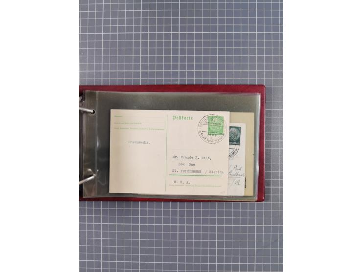 1934/39, Sammlung “Kraft durch Freude” mit ca. 240 Briefen, Karten und GSK inkl. Stempel des "LLOYD BREMEN", dazu Fotos, Schi