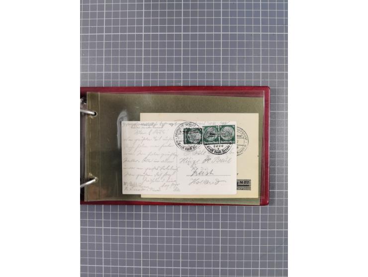 1934/39, Sammlung “Kraft durch Freude” mit ca. 240 Briefen, Karten und GSK inkl. Stempel des "LLOYD BREMEN", dazu Fotos, Schi